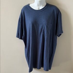 ATHLETIC WORKS Mens T-shirt, Large (42-44), Blue